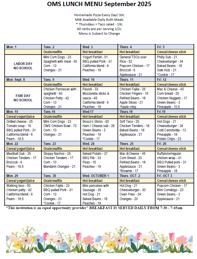 OMS Lunch Sep 25