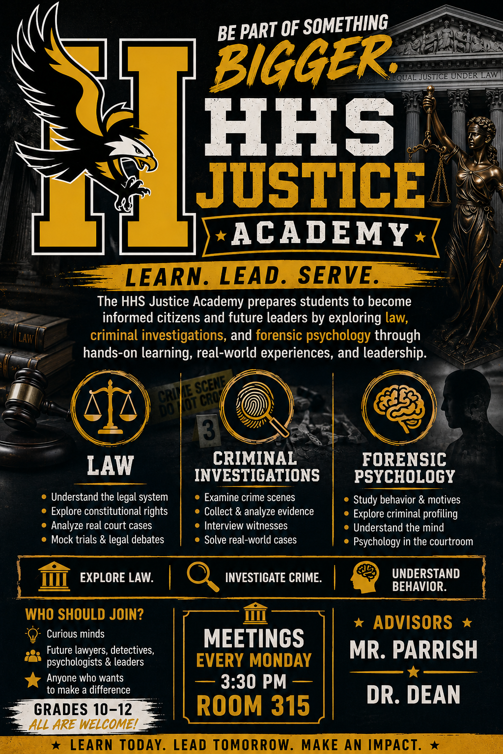 Justice Academy Flyer