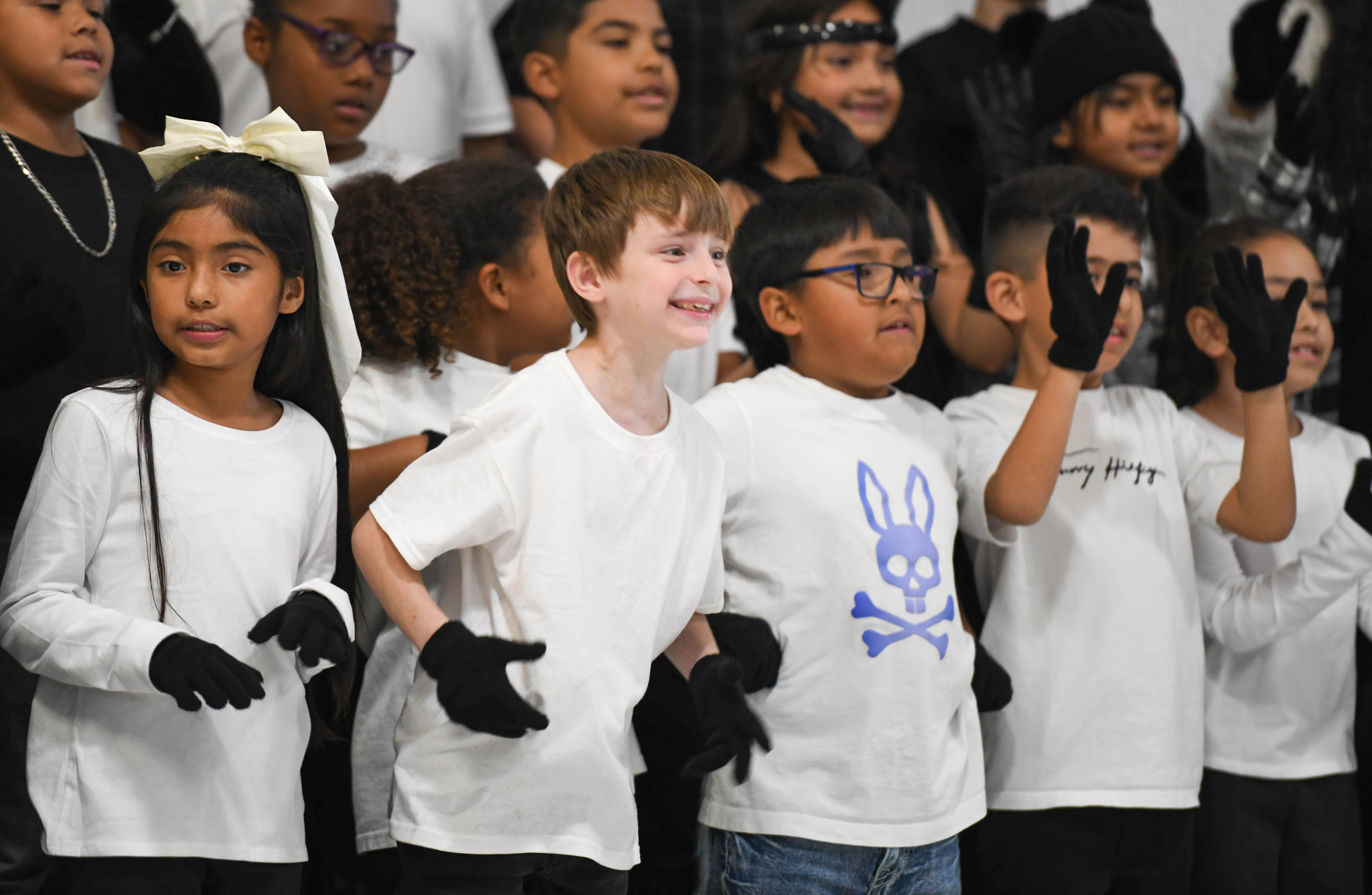 Kids performing for parents