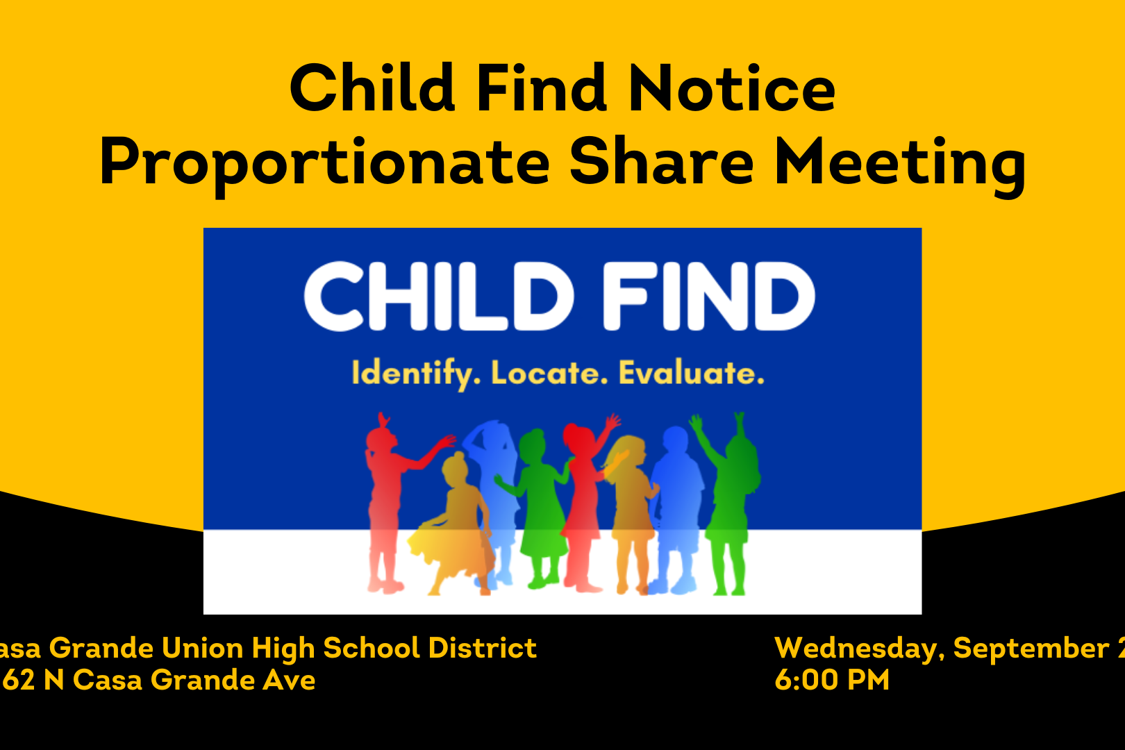 Child Find Proportionate Share Meeting @ CGUHSD @ 6 PM
