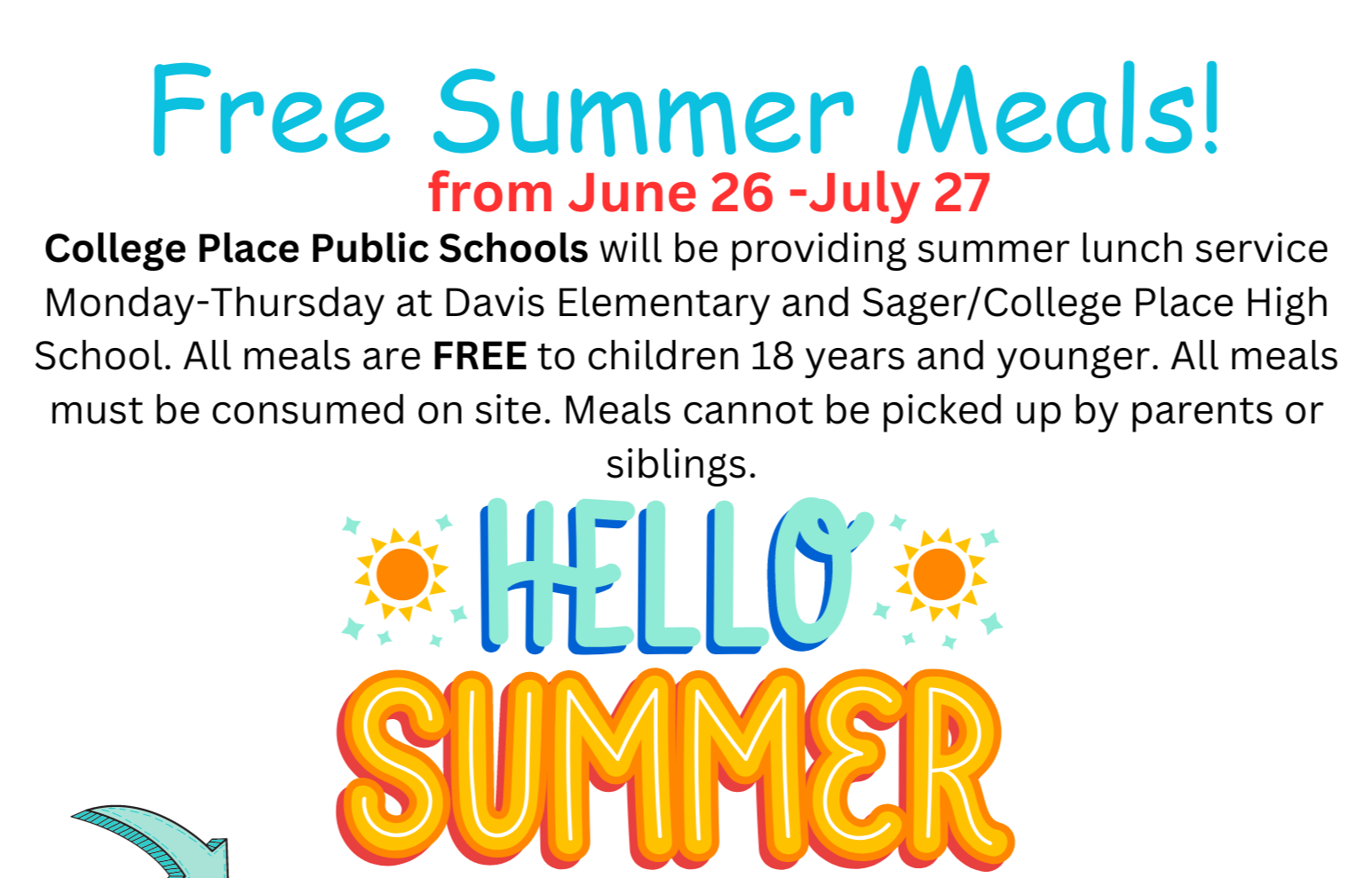 Free summer meals