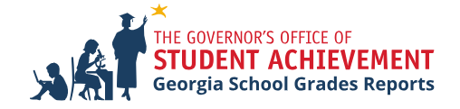 A Georgia school grades report displaying student performance and academic achievements for the semester.