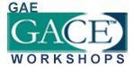 Logo for GAE Workshops featuring "GAE" and "GACE" with a circular design and a blue-green color scheme.
