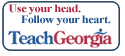 Logo for Georgia TAPP featuring the word "Georgia" in blue and "TAPP" in red, with colorful abstract elements surrounding it.