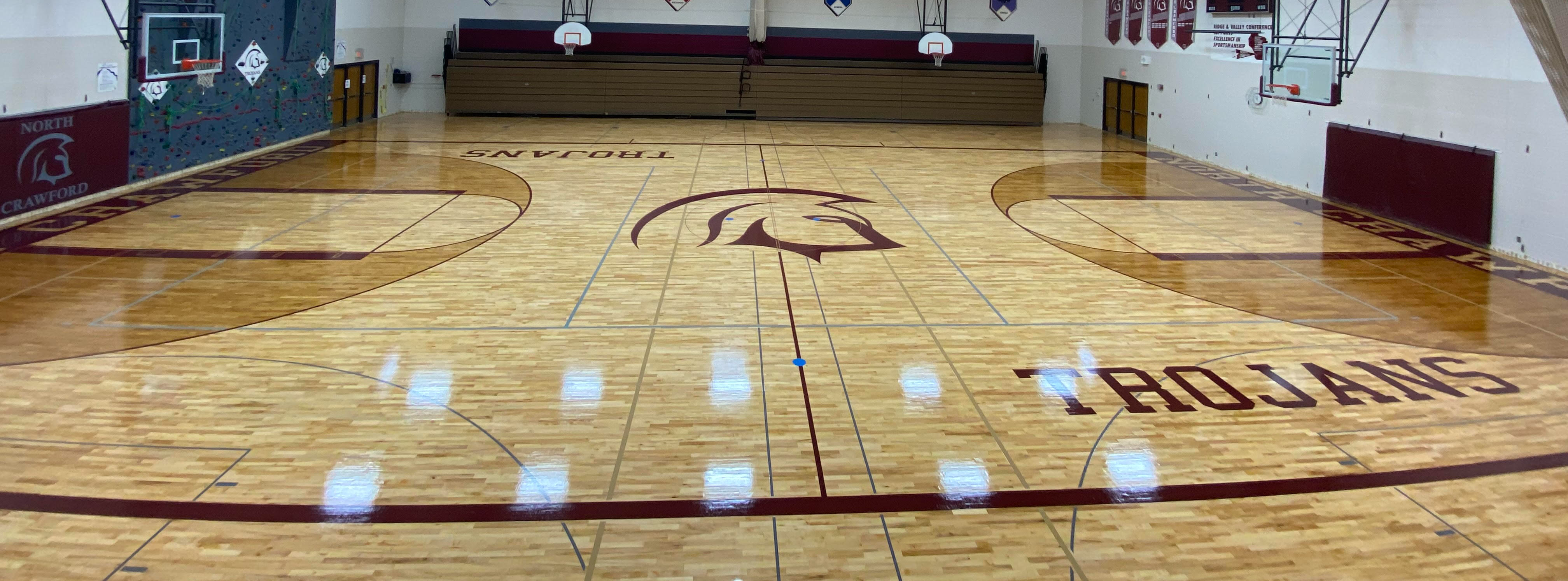 large gym floor