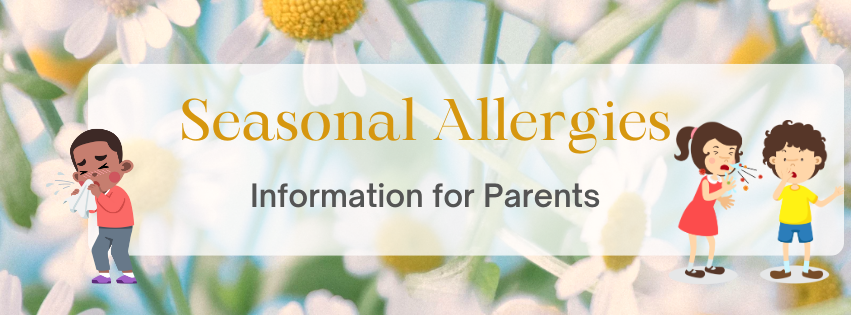 1. Informative graphic on seasonal allergies, providing essential tips and guidance for parents managing their children's symptoms.  2. Visual guide for parents detailing key information about seasonal allergies and effective management strategies for children.  3. Educational image offering insights into seasonal allergies, aimed at helping parents understand and address their children's needs.