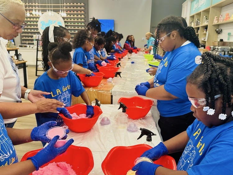 Stewart County School District students making soap