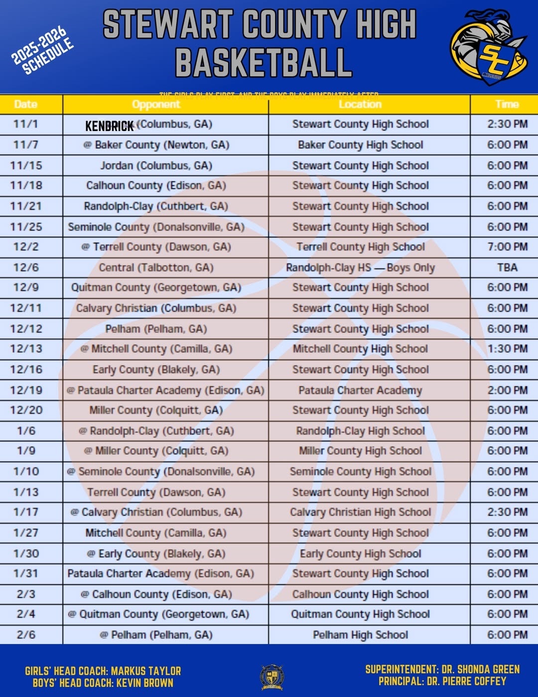 High School Schedule