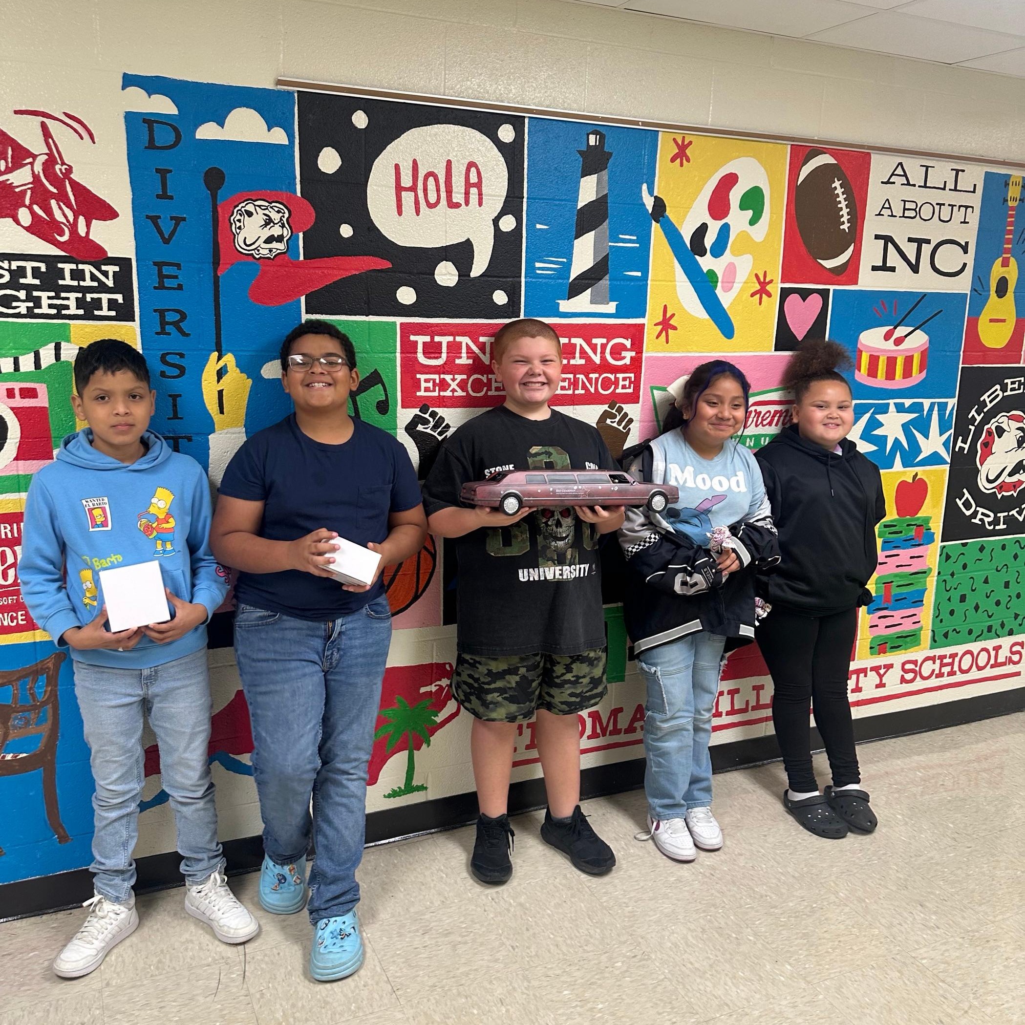 Students rewarded for having perfect attendance for September