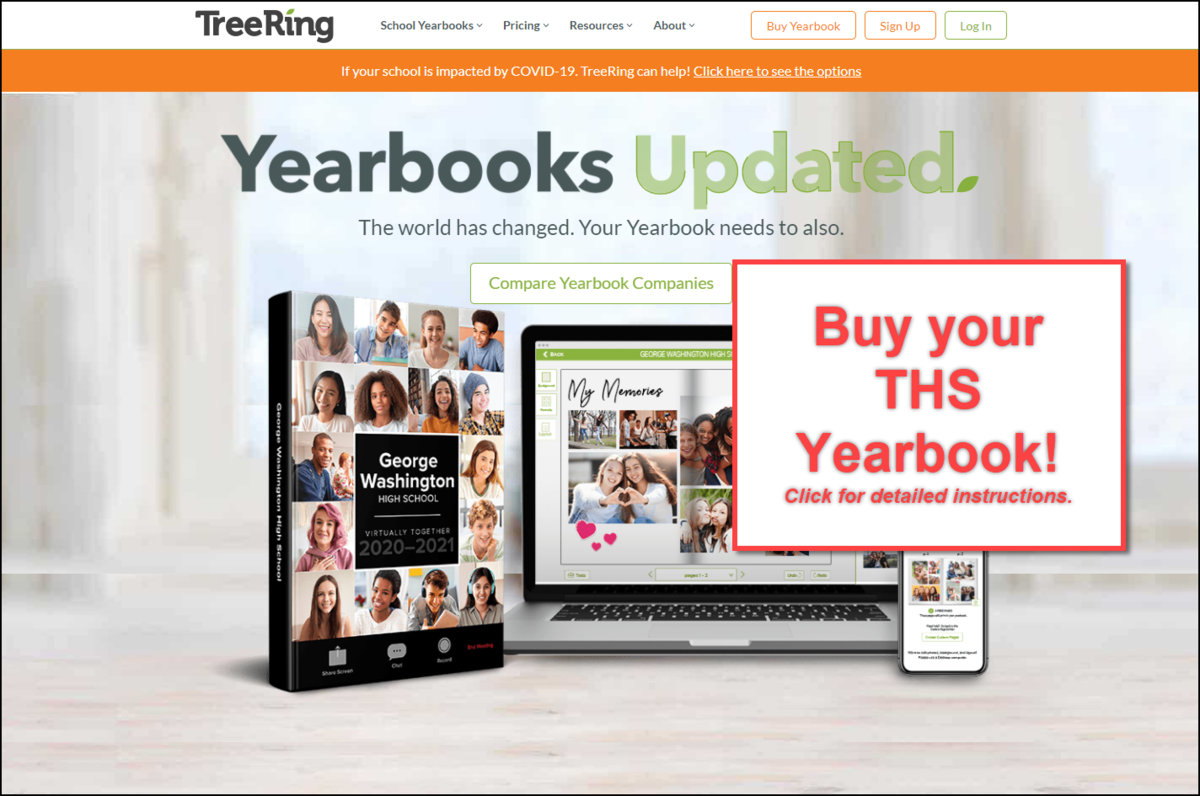 Year book ad homepage
