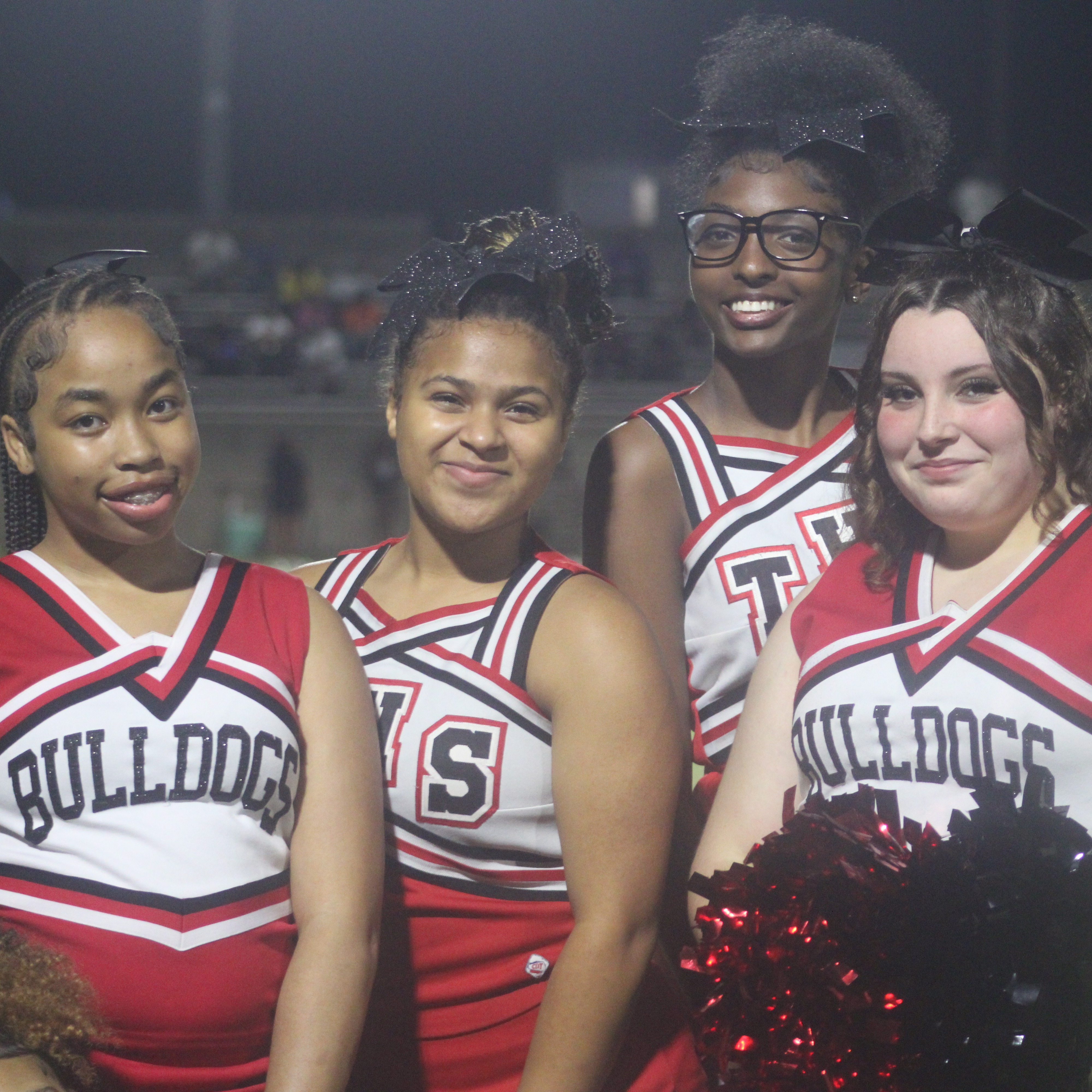 Four of our cheerleaders