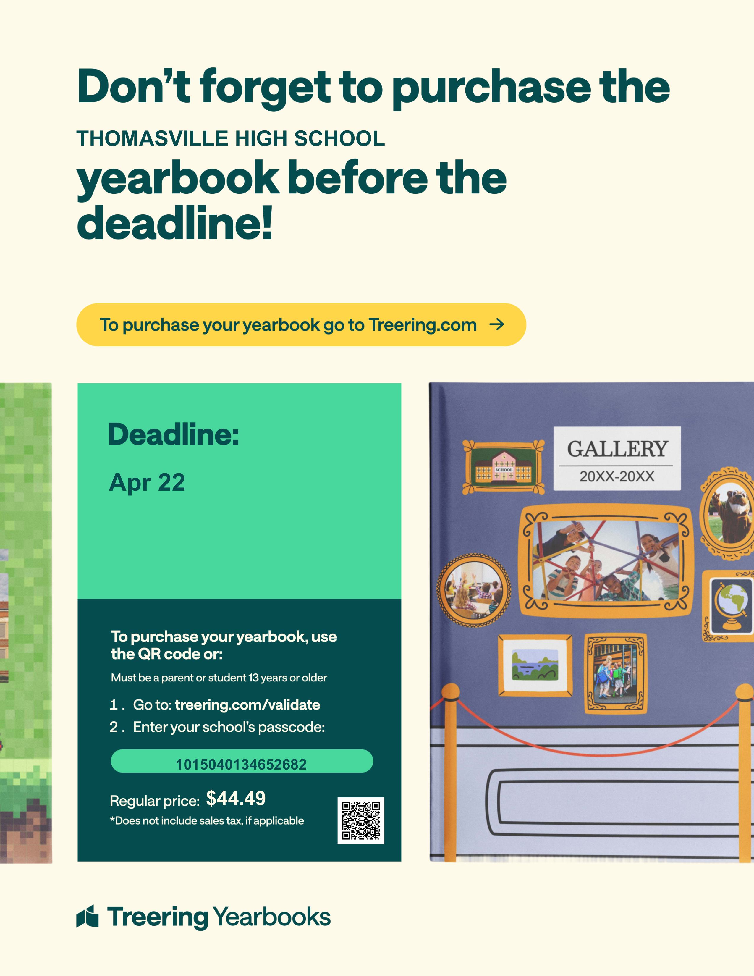 Yearbook purchase info