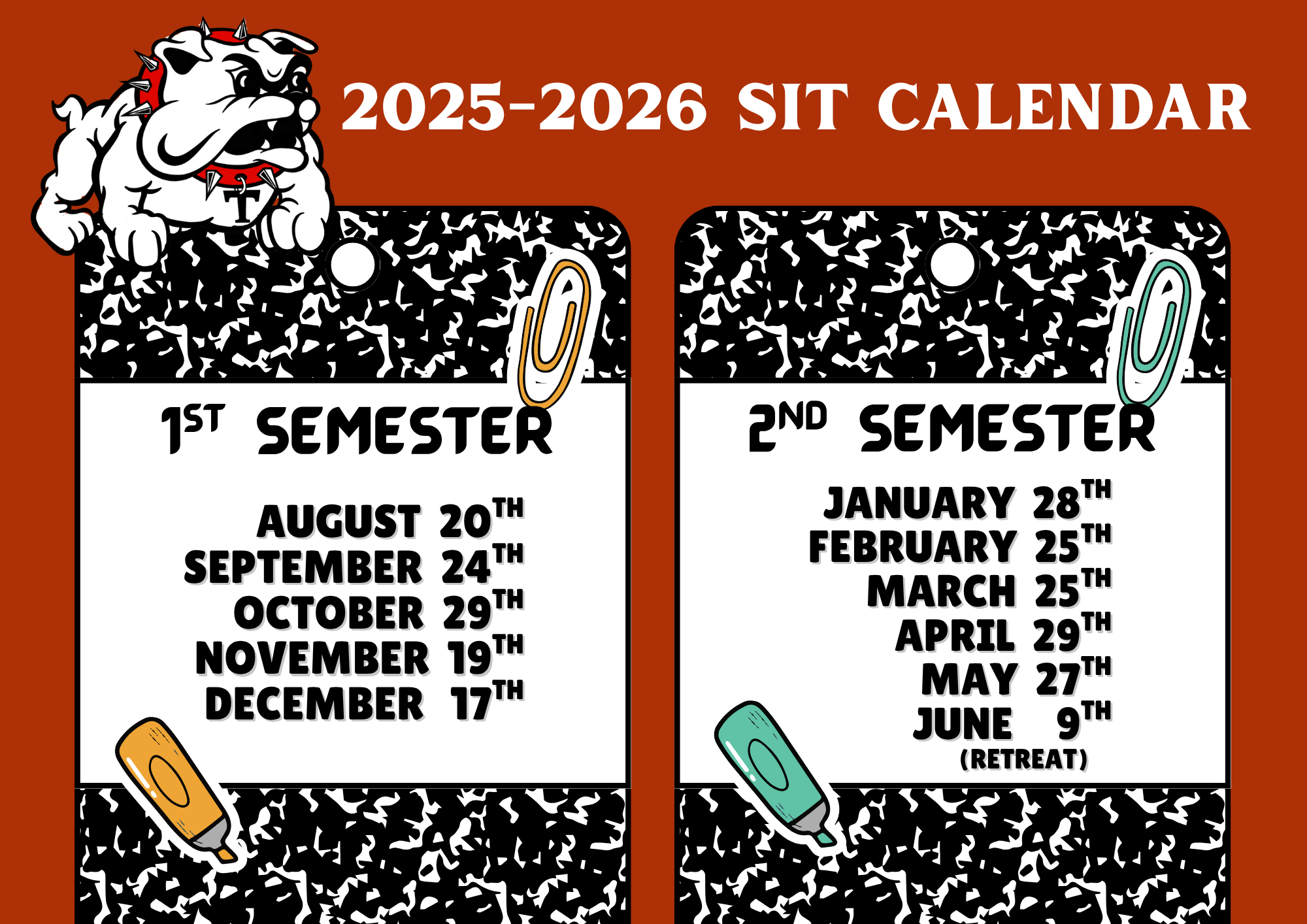 SIT meeting dates