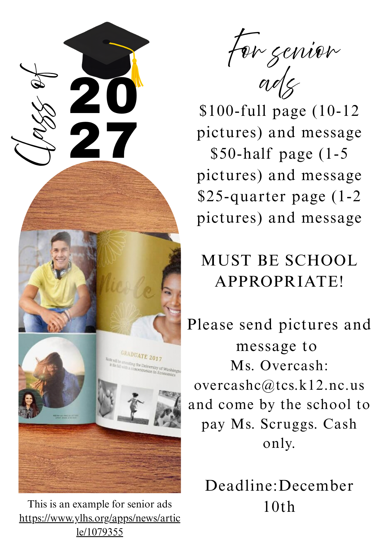 Senior ad info