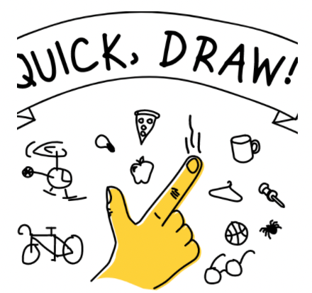 Quick Draw logo featuring a stylized design with dynamic lines and vibrant colors, symbolizing speed and creativity.