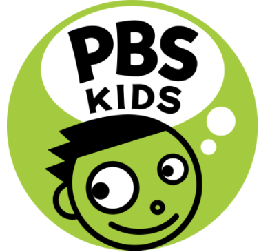 PBS Kids logo featuring a green circle and a cheerful cartoon face, representing children's educational programming.