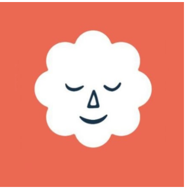 A cheerful white cloud featuring a smiley face, conveying a sense of joy and lightness in the sky.