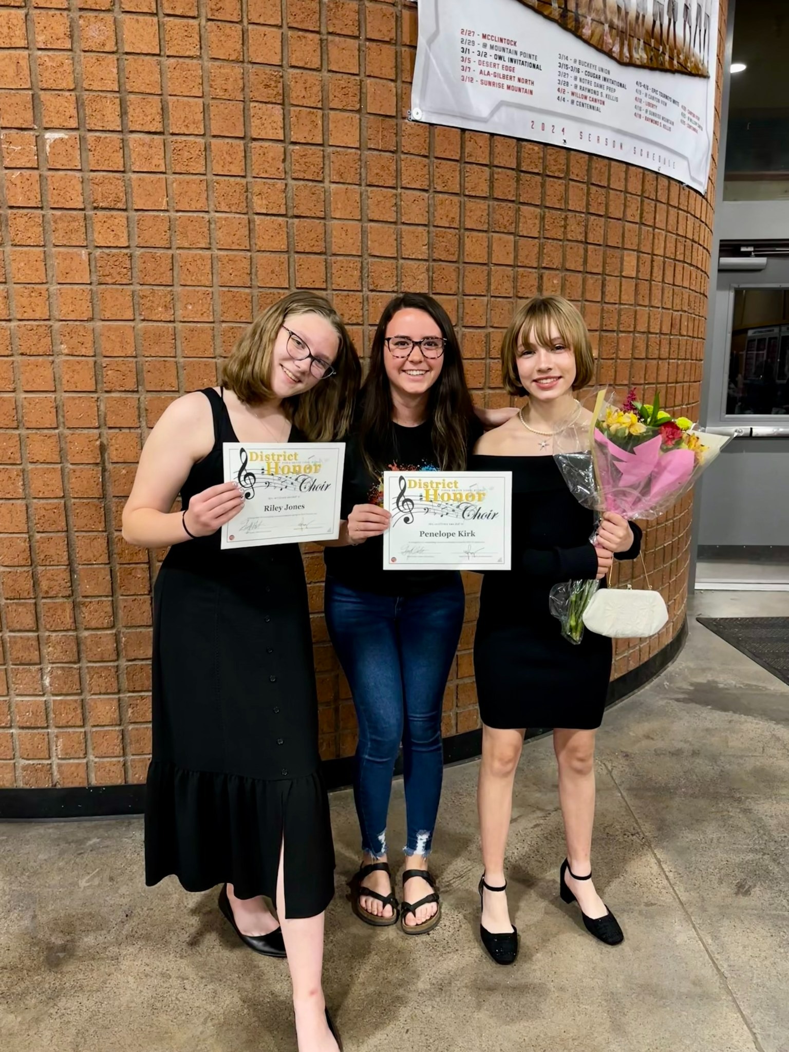 District honor choir students