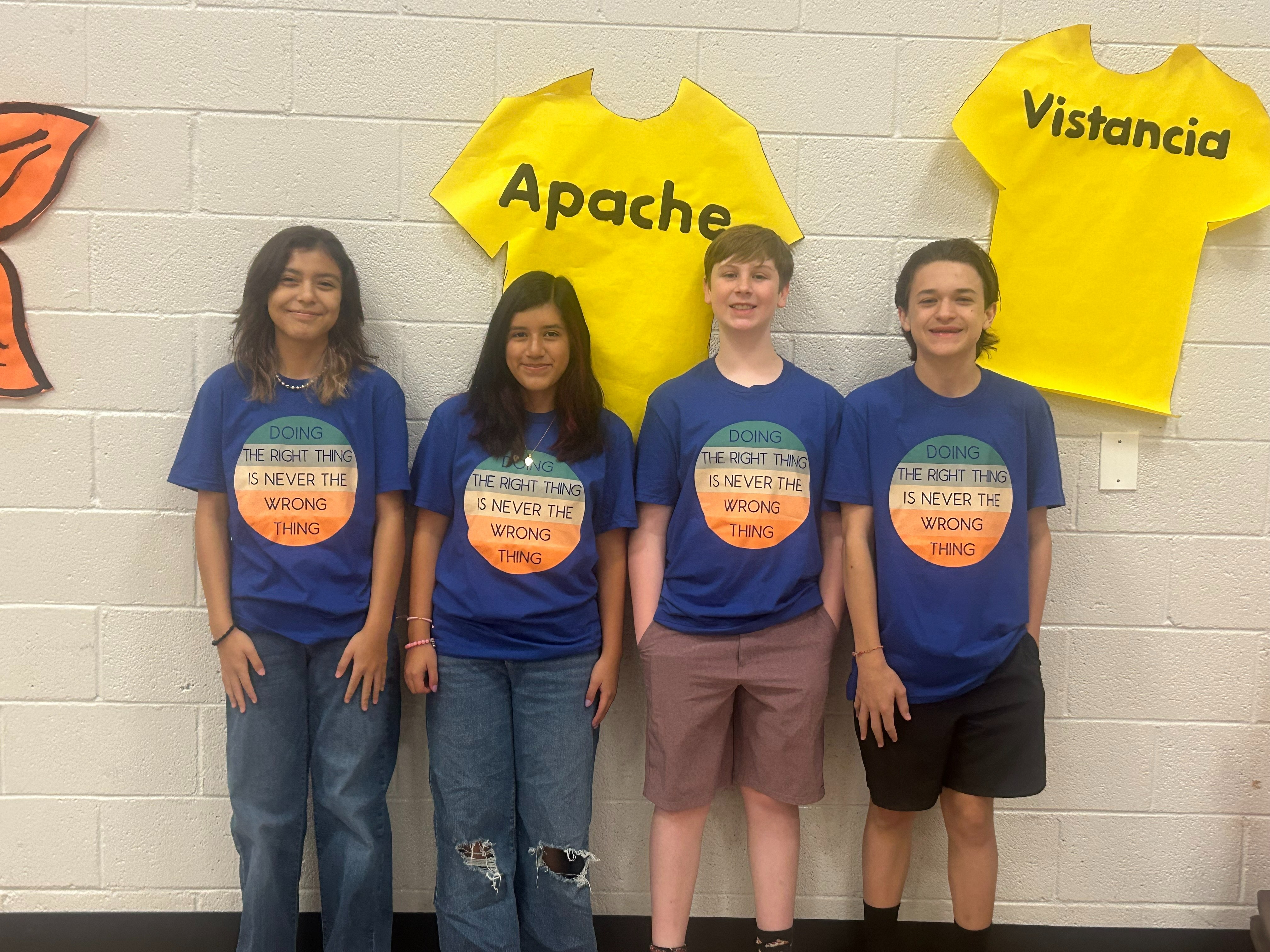 Apache leadership officers posing for a picture