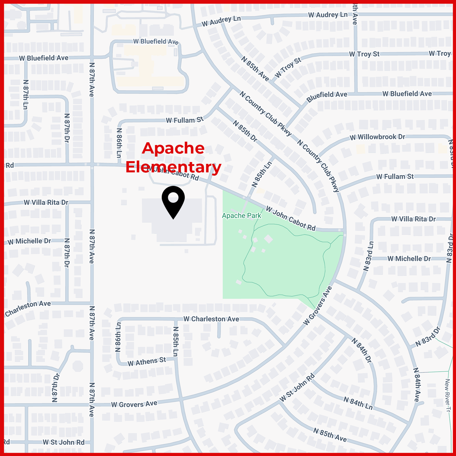 Map image of Apache Elementary