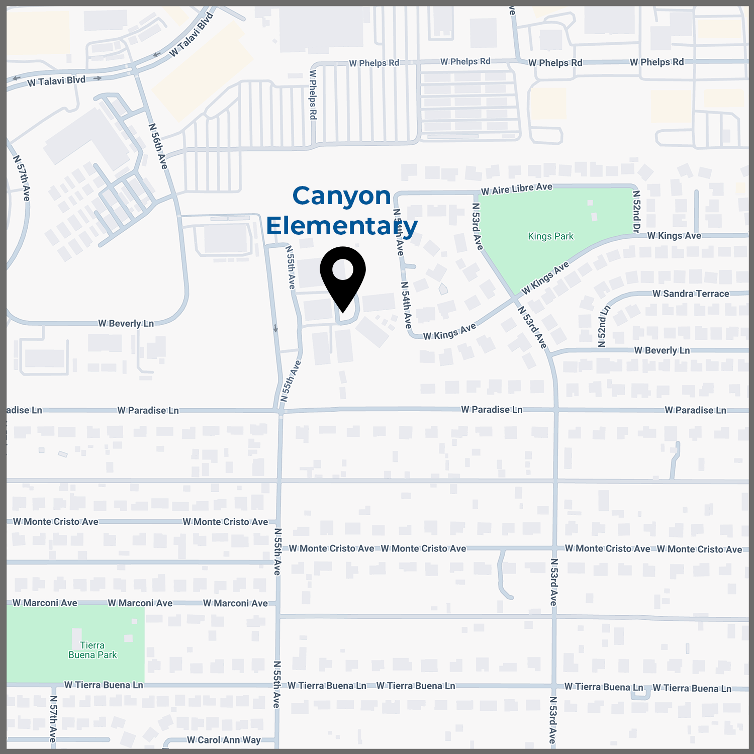 Map image of Canyon Elementary