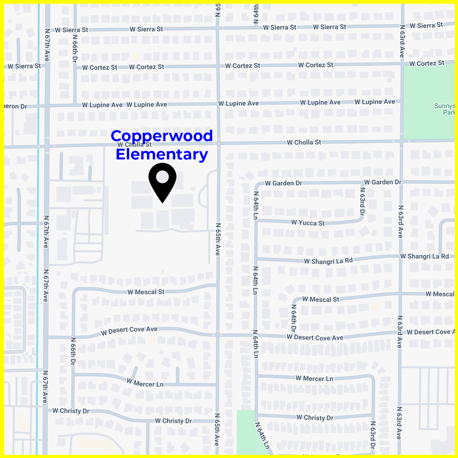 Map image of copperwood elementary