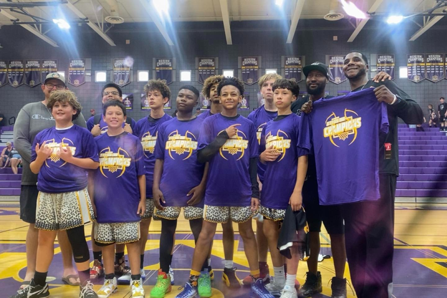 Country Meadows Basketball Team Winning a Tournament