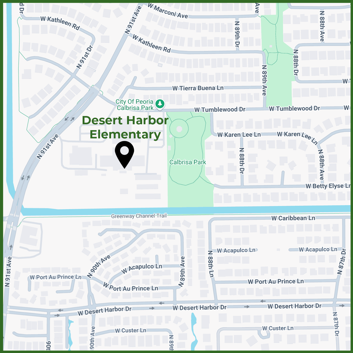 Map Image of Desert Harbor Elementary