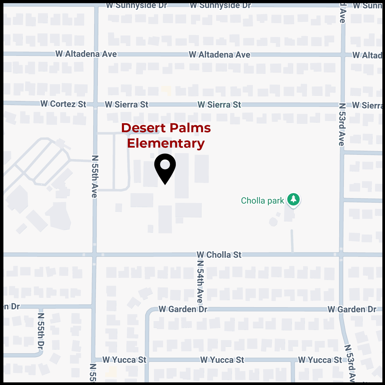 Map image of Desert Palms Elementary