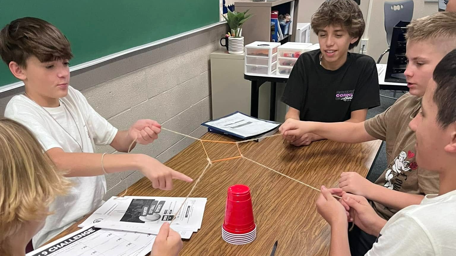 Students engaged in hands-on learning
