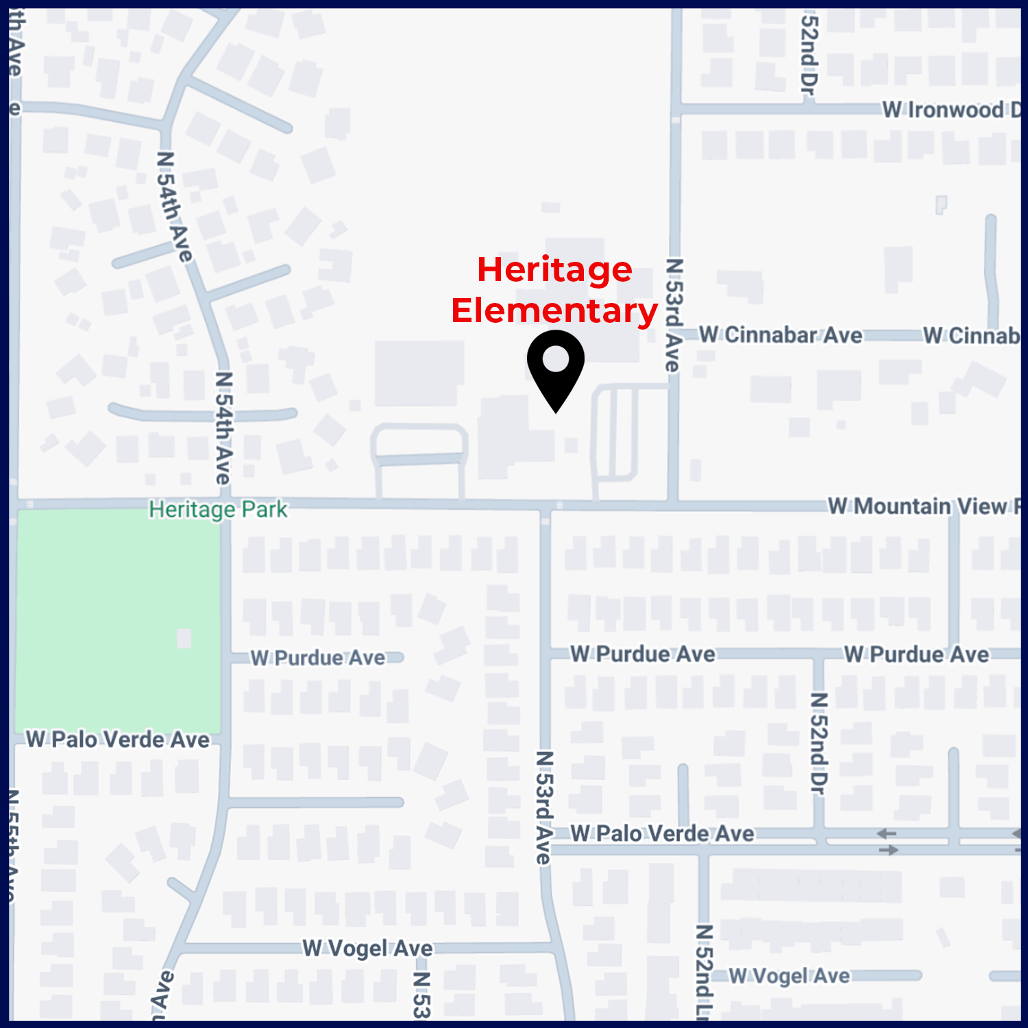 Map Image of Heritage Elementary