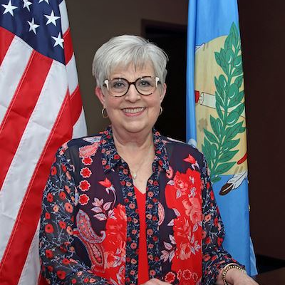 Older woman smiling