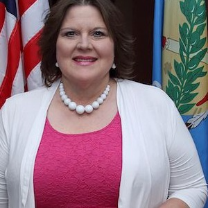 woman smiling