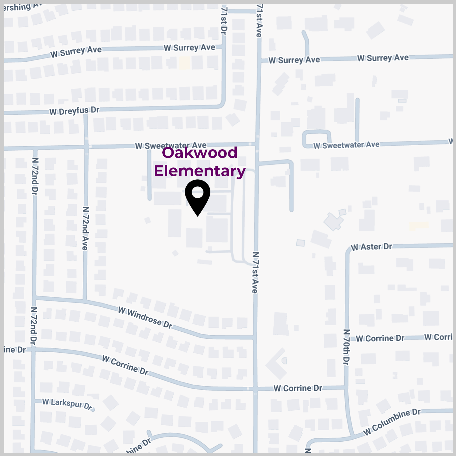 Map image of Oakwood Elementary