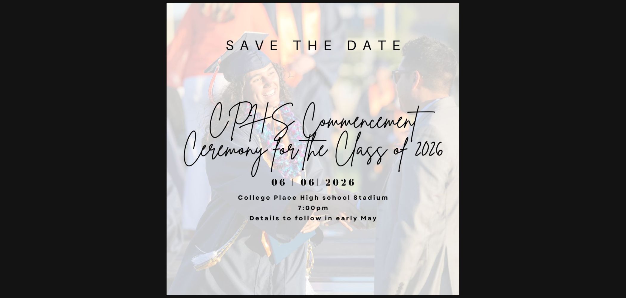 Save the Date Grad