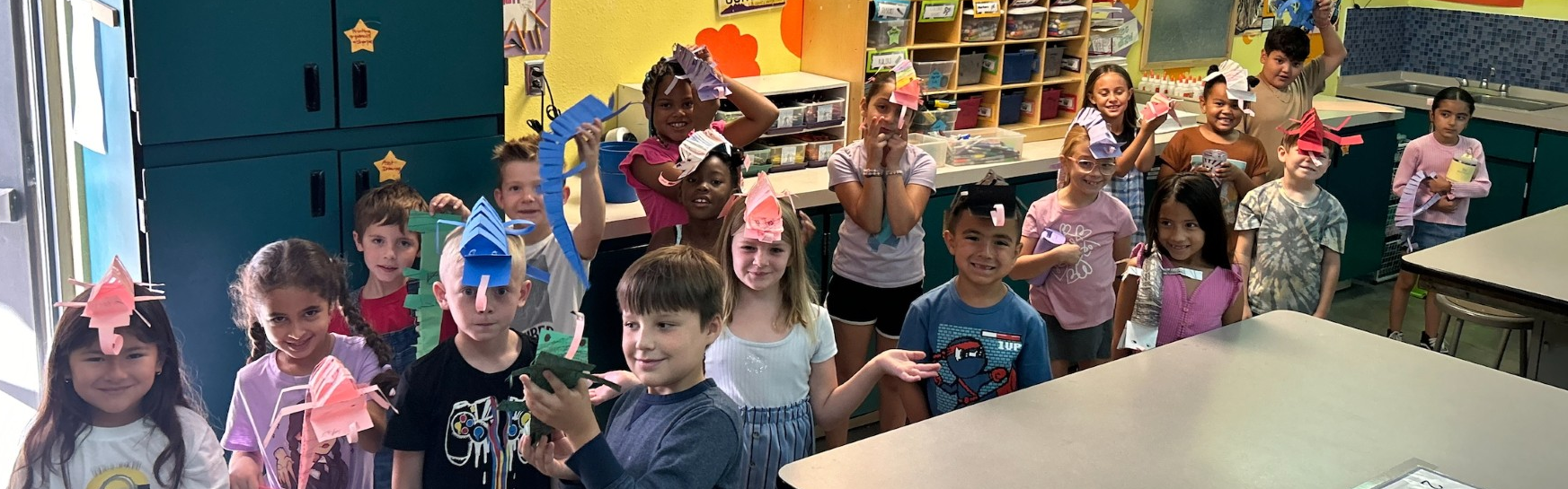 oasis students showing their art
