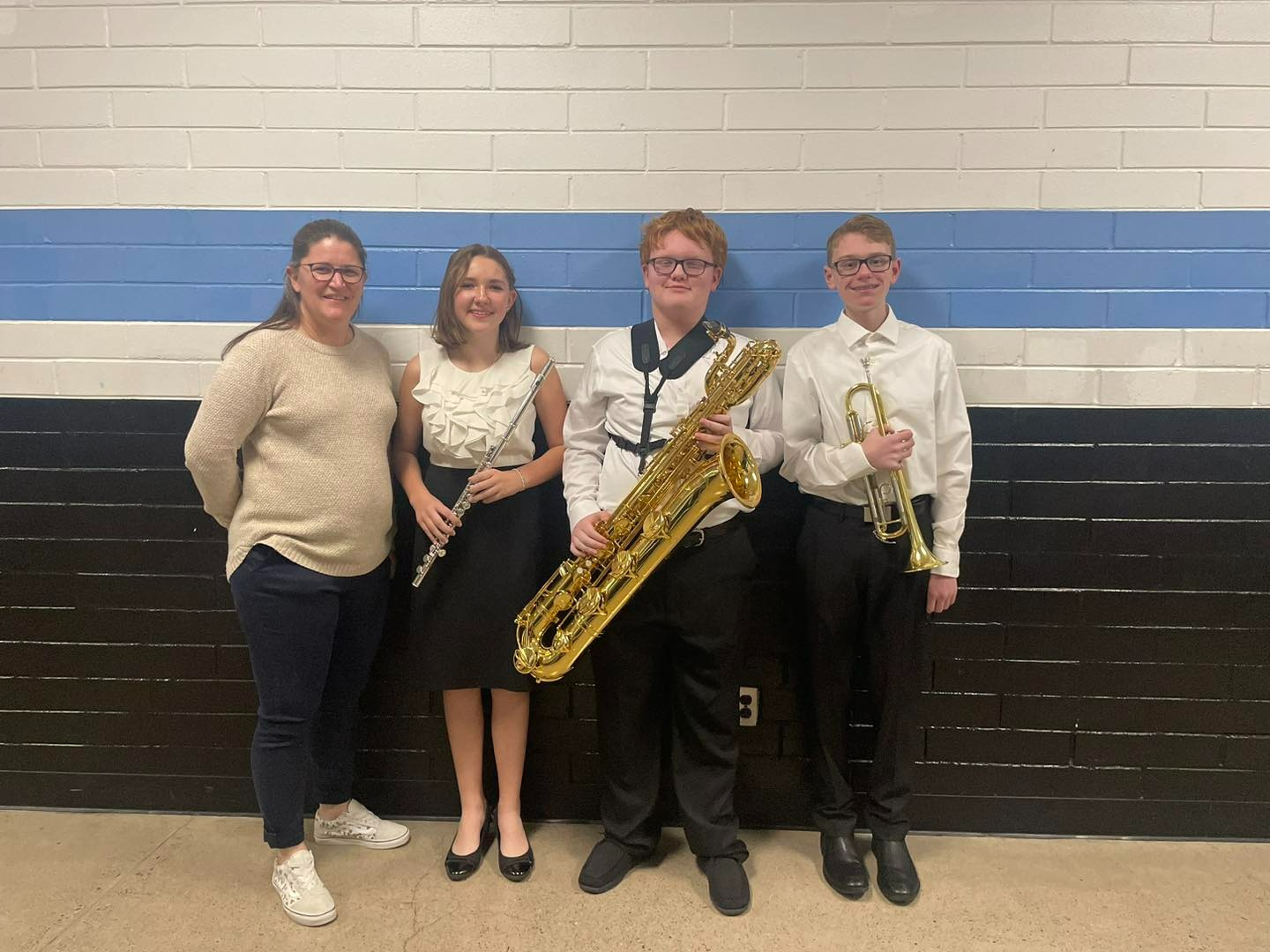 Students with instruments