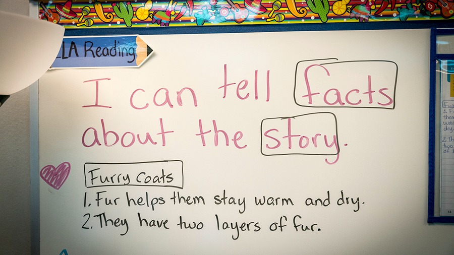 White board at school