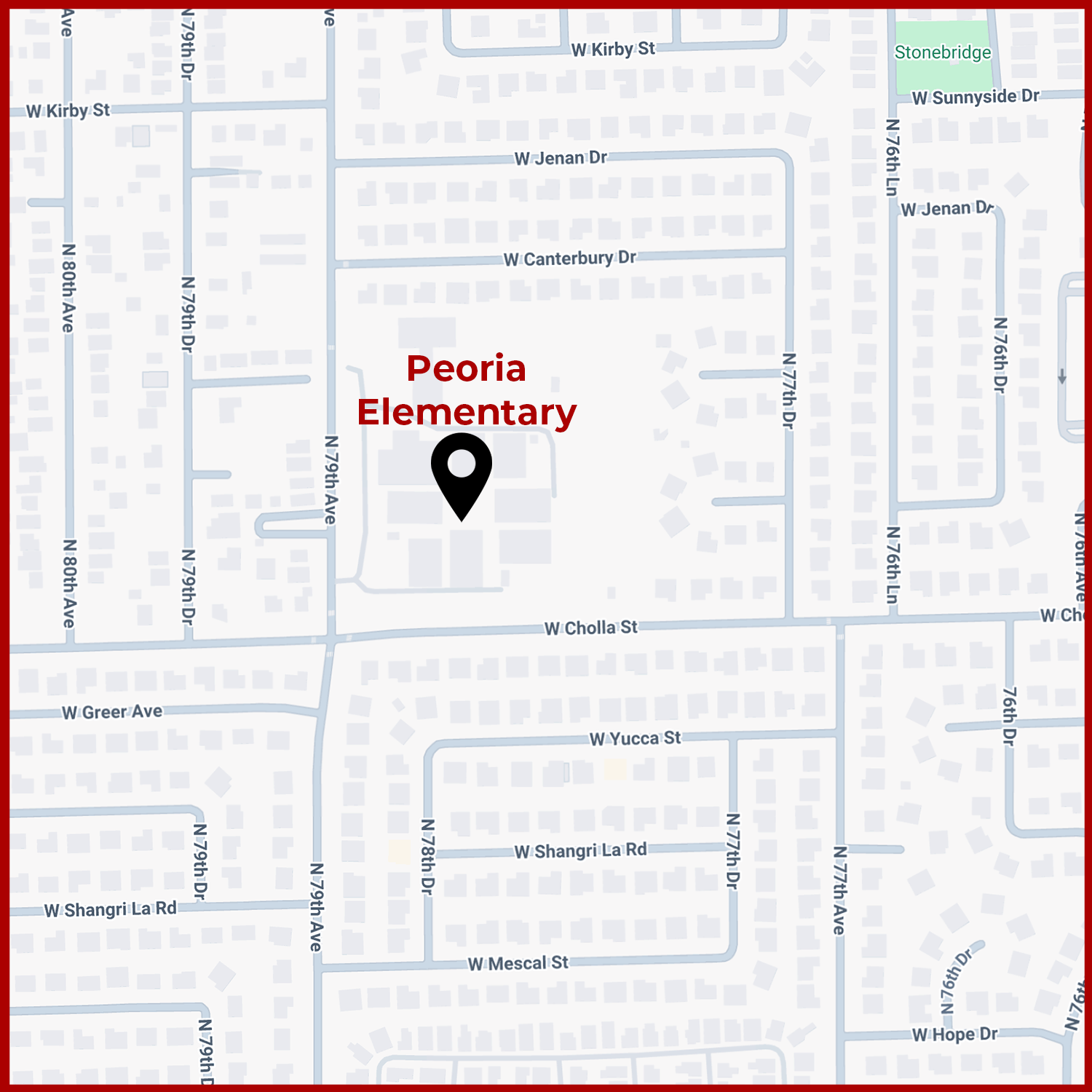 Map Image of Peoria Elementary 