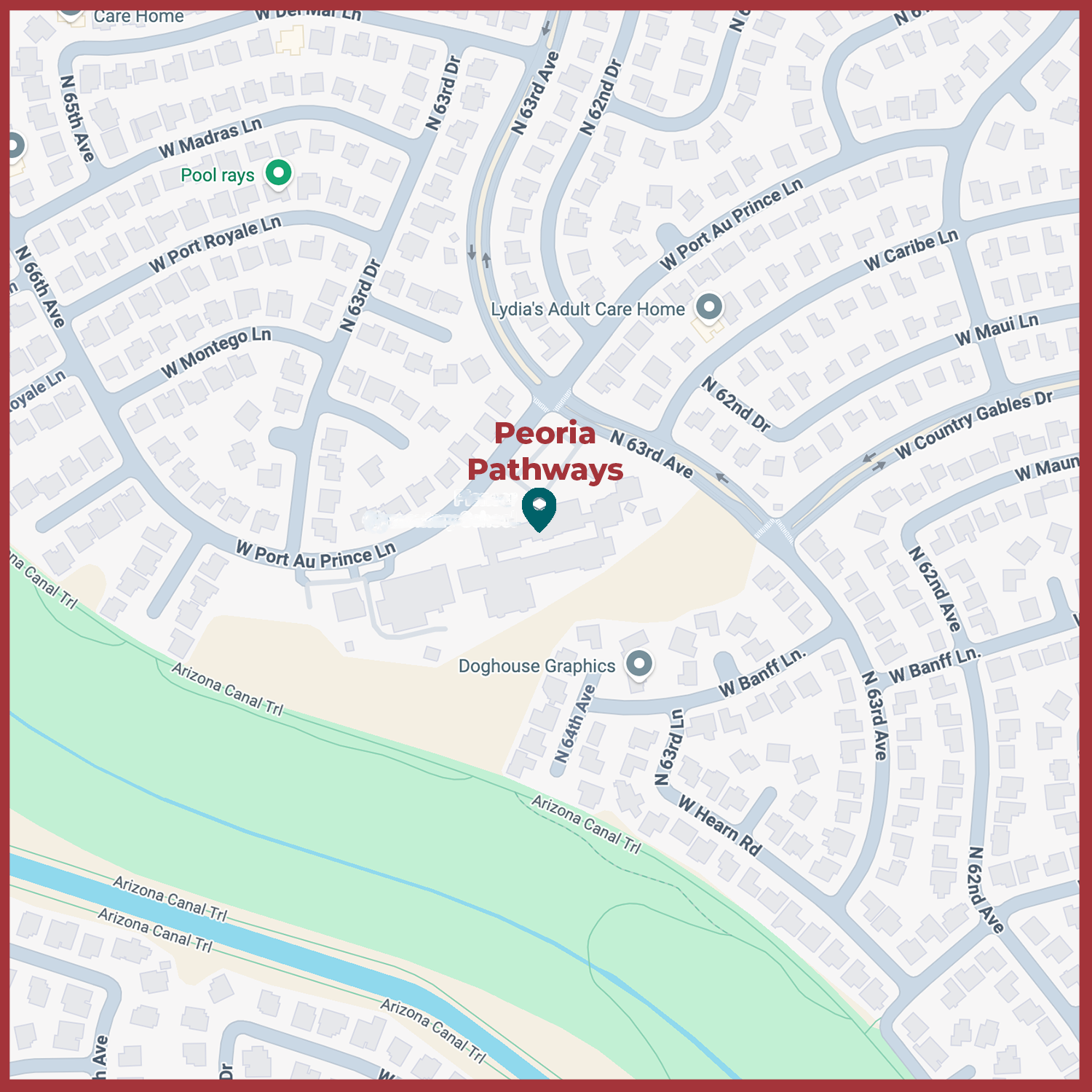 Map image of Peoria Pathways