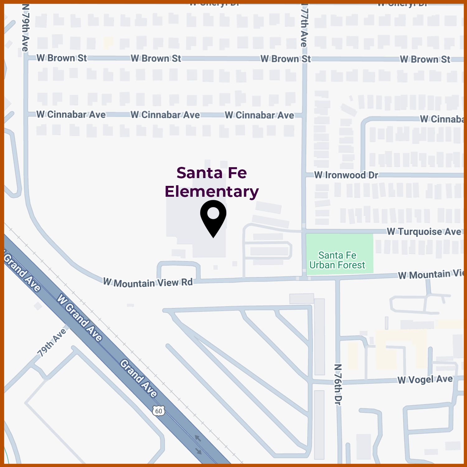 Map Image of Santa Fe Elementary