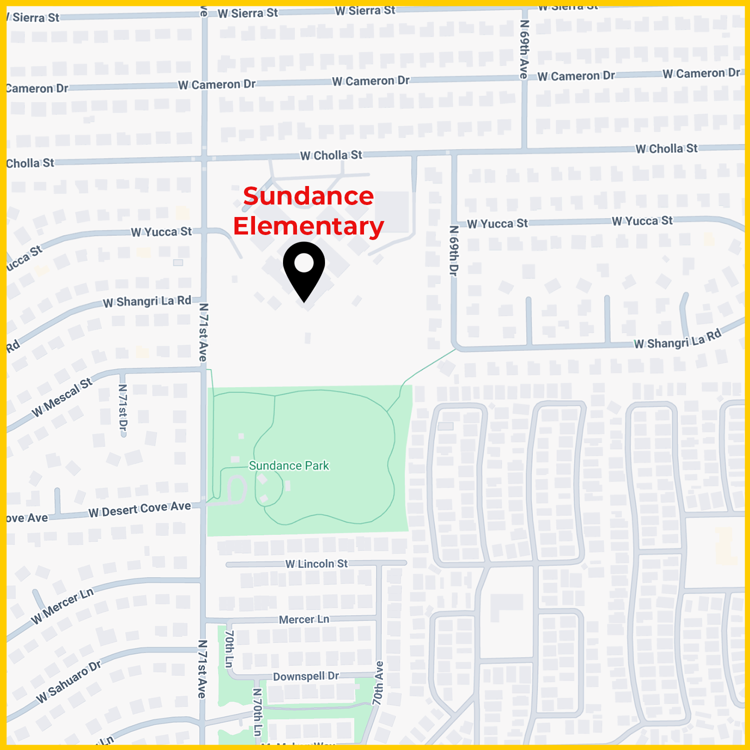 Map image of Sundance Elementary