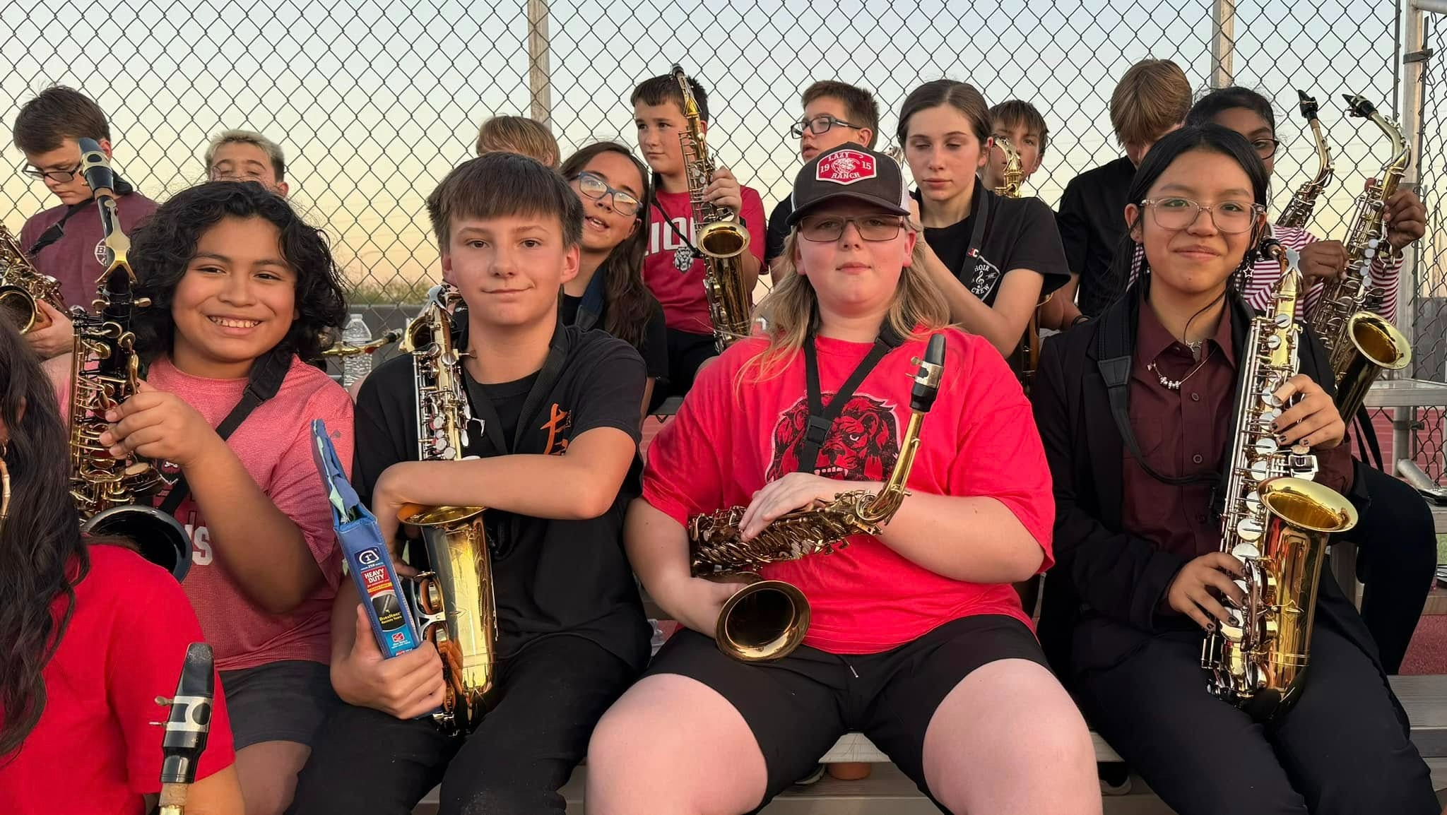 Students with instruments