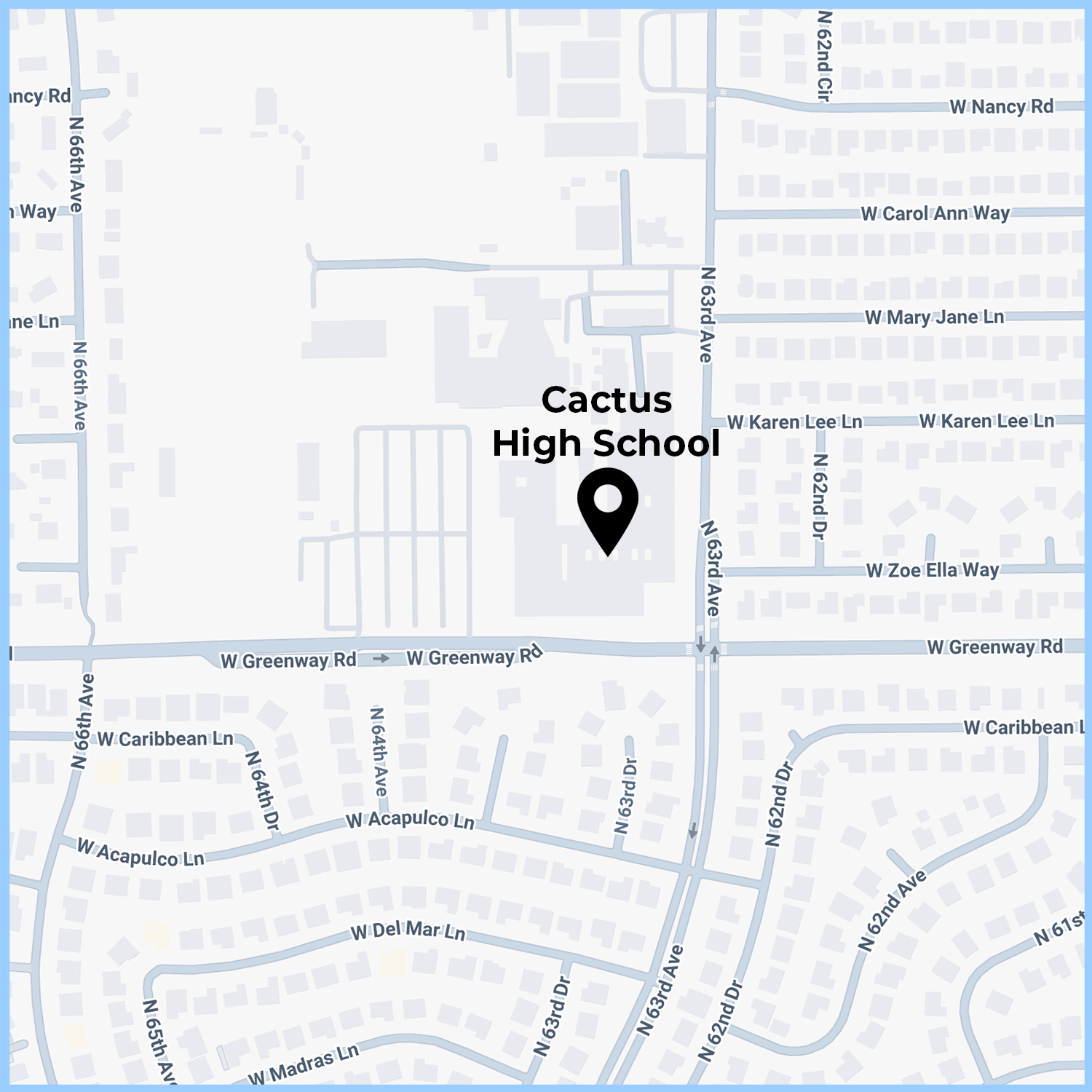 Map Image of Cactus High School