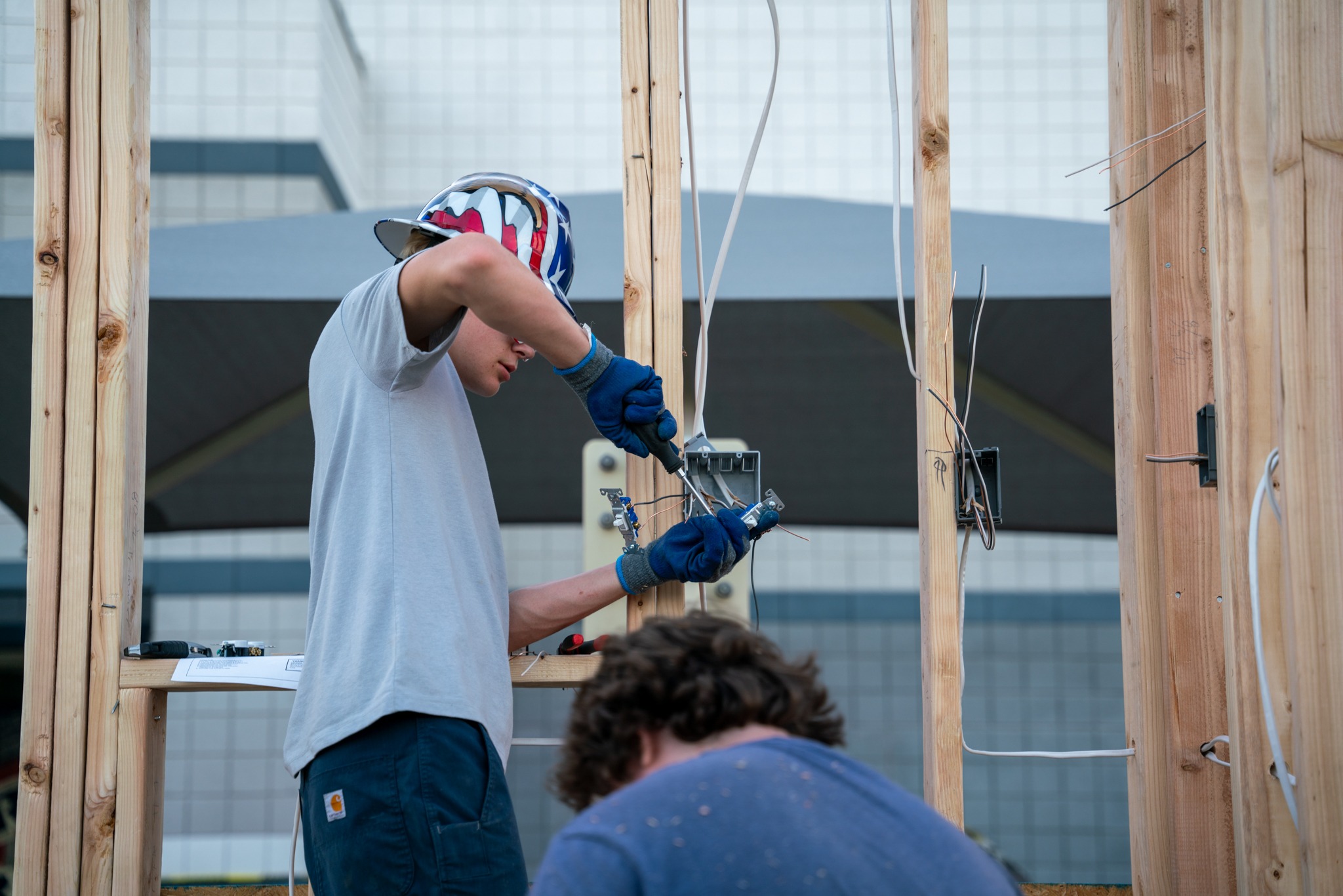 cte construction students