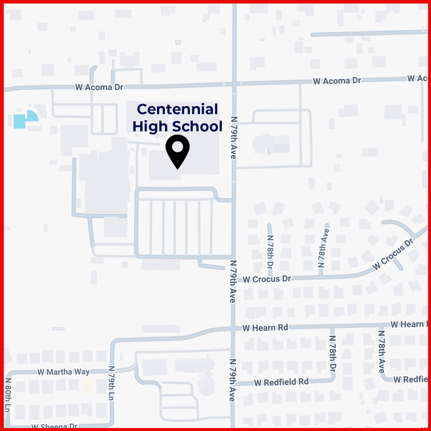 Map image of Centennial High School