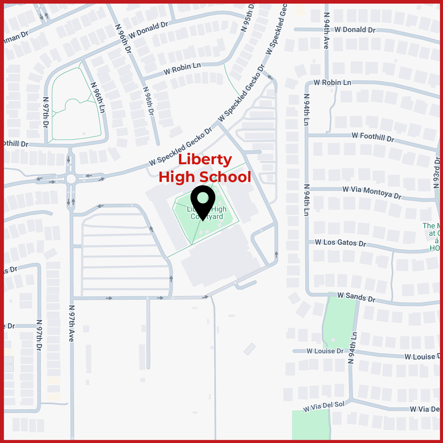 Map image of Liberty High School