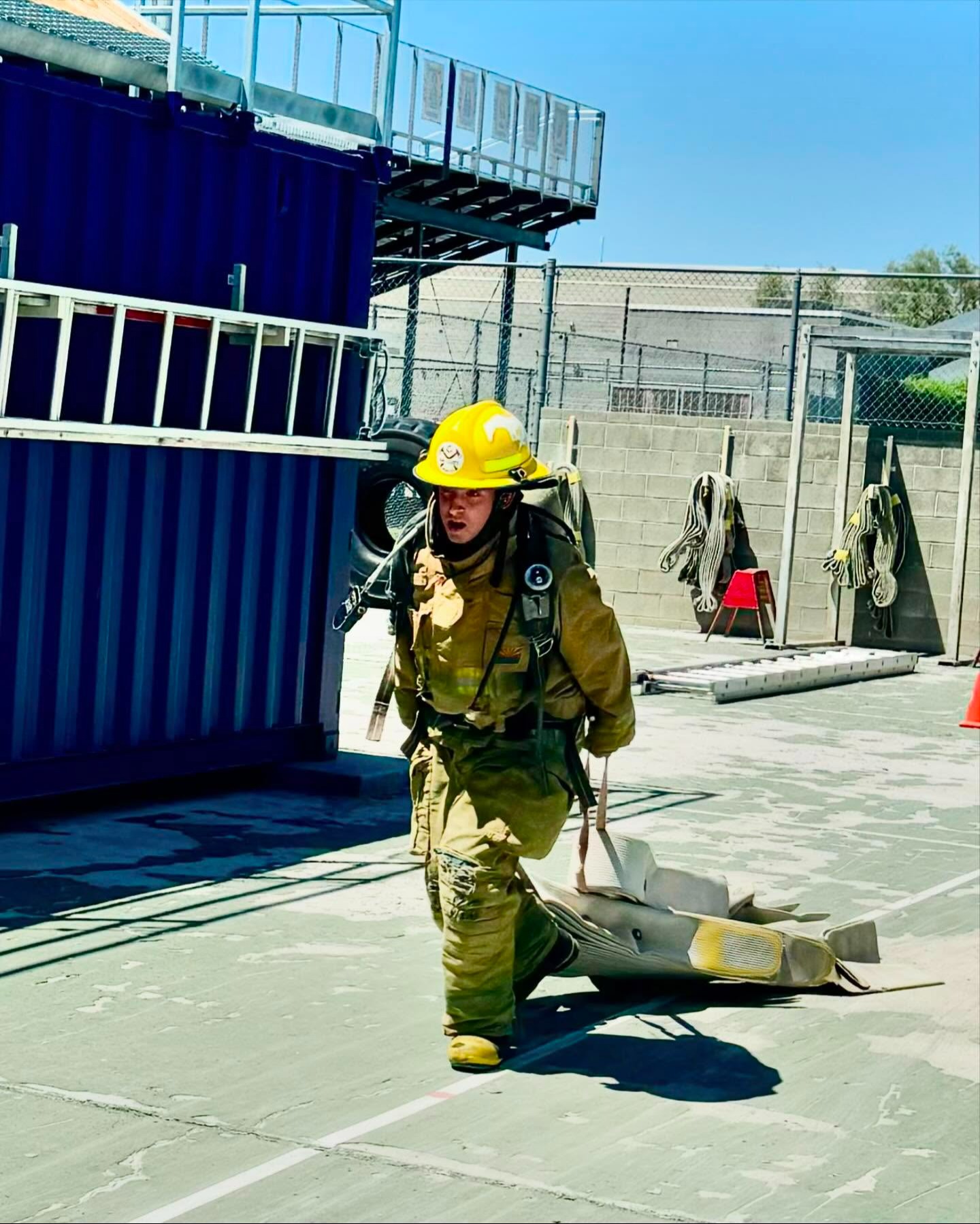 CTE student in fire science program