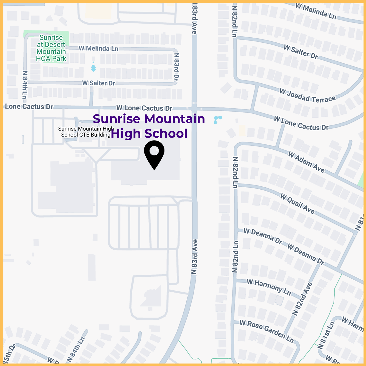 Map image of Sunrise Mountain