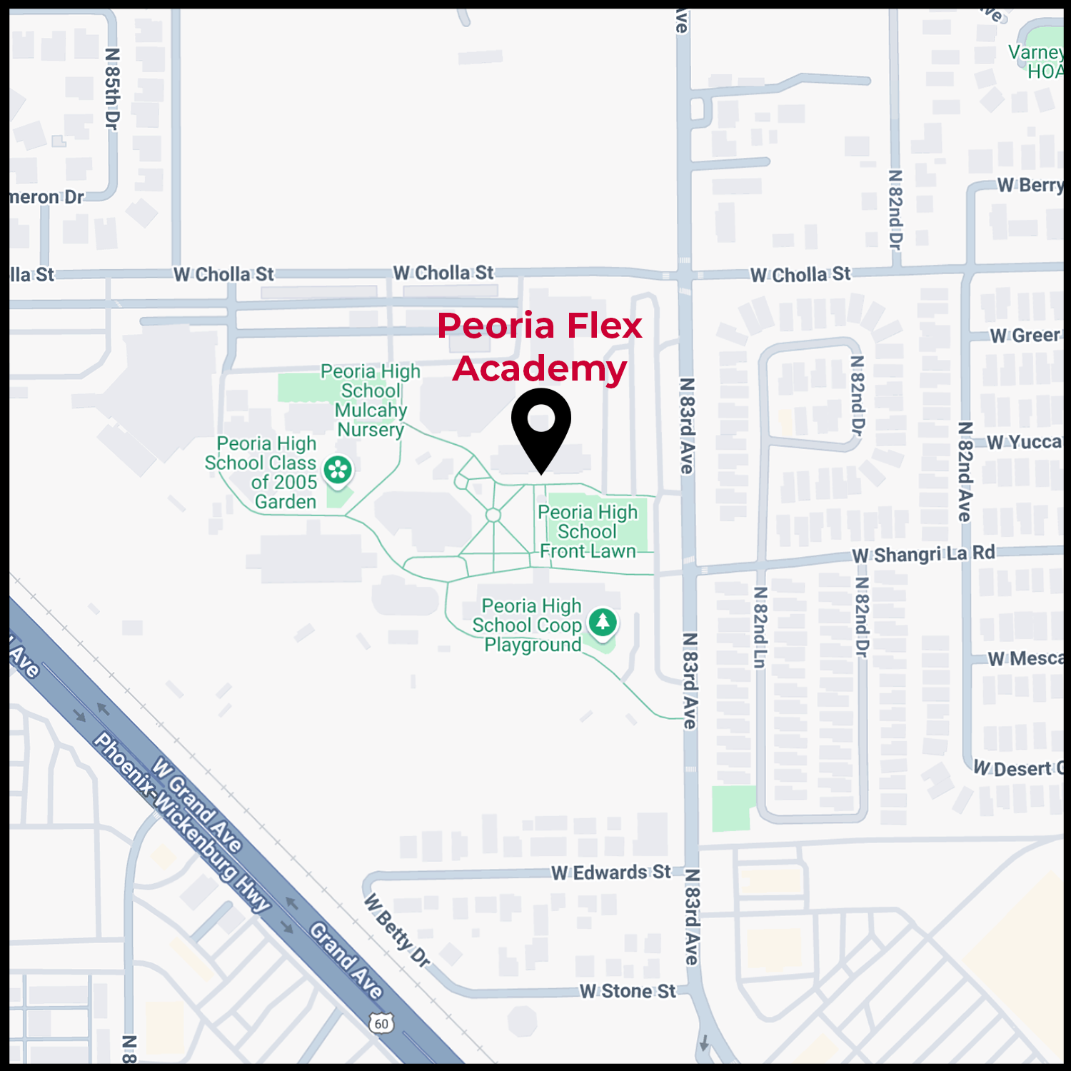 Map Image of Peoria Flex Academy